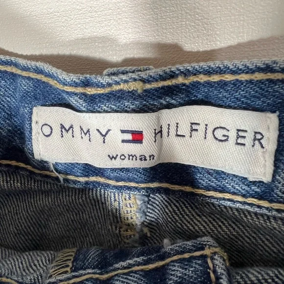 Vintage Tommy Hilfiger Blue Denim Mini Skirt - Picture 4 of 5